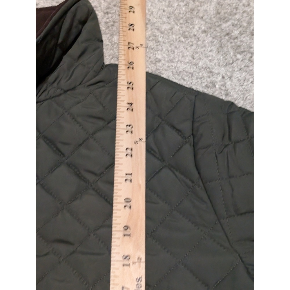 Lauren Ralph Lauren Quilted Jacket Womens M Green Litchfield Loden Barn Coat RL - Picture 10 of 12